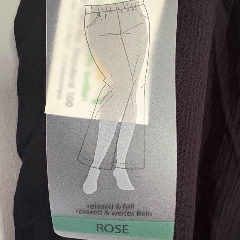 Ulla Popken Black Textured Pants - Picture 5 of 6